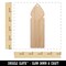 Birthday Candle Single Unfinished Craft Wood Holiday Christmas Tree DIY Pre-Drilled Ornament